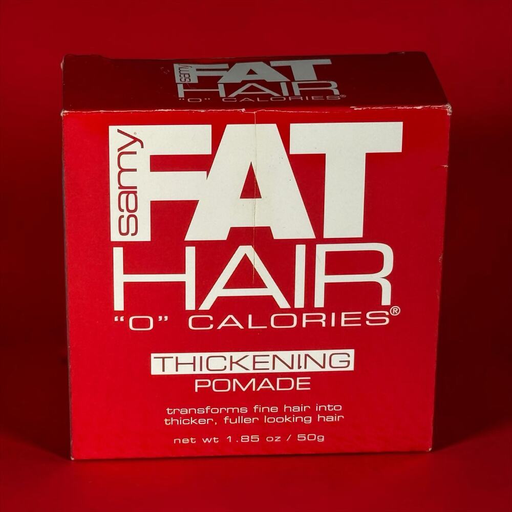 NOS Samy Fat Hair 0 Calories Thickening Pomade 1.85 oz 50g New in Box